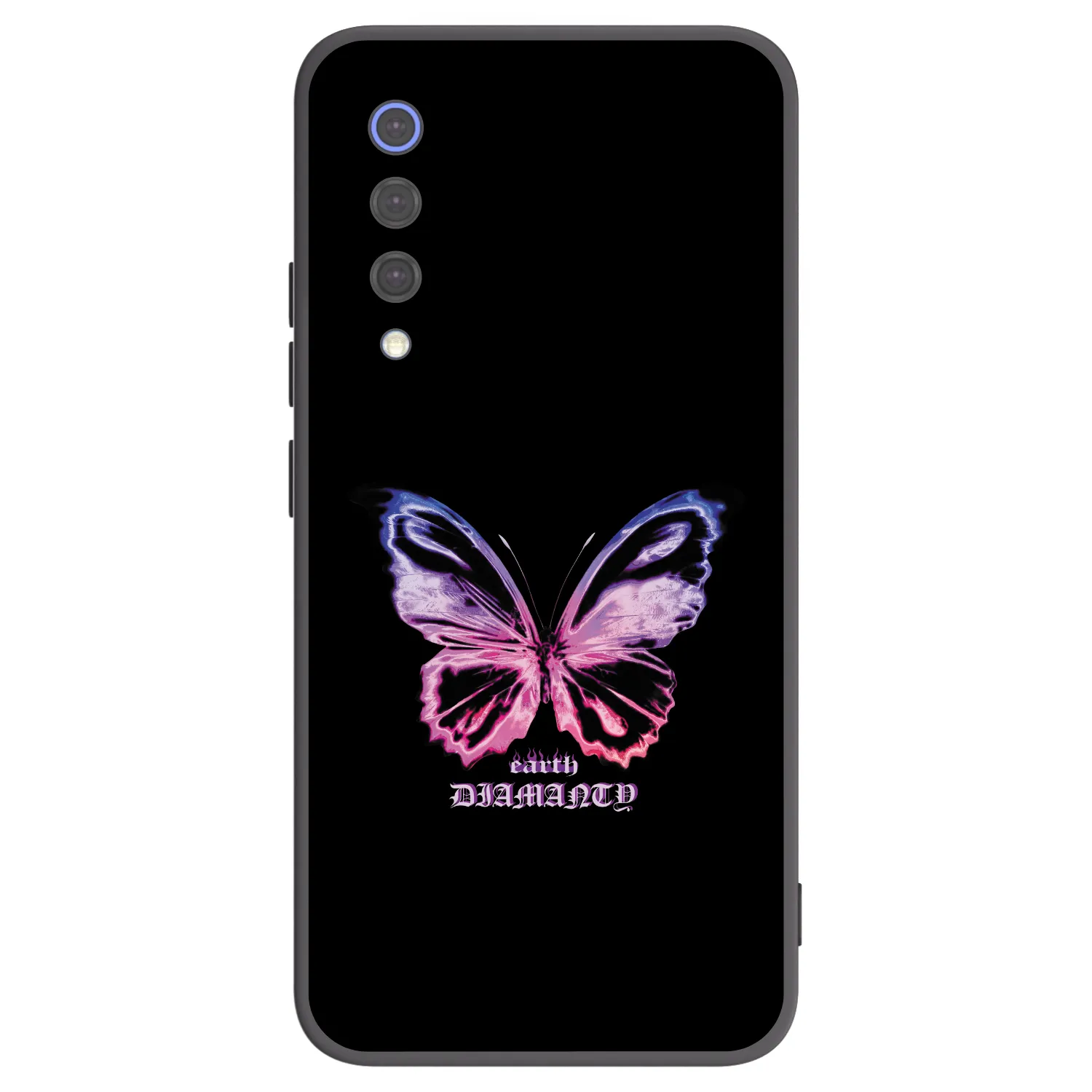 Picasee silikonowe czarne etui na Xiaomi Mi 9 SE - Diamanty Purple