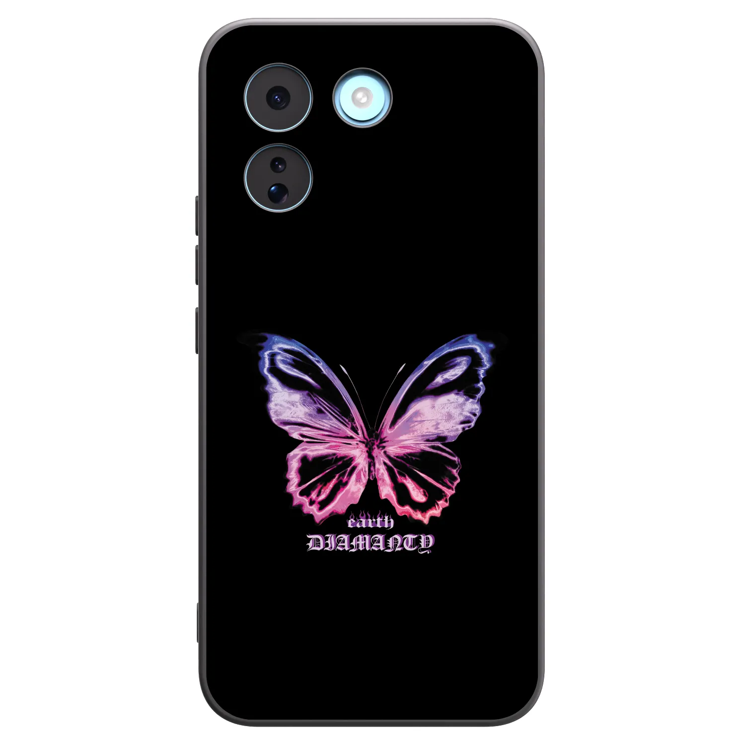 Picasee silikonowe czarne etui na Xiaomi Redmi Note 17 Pro MAX 5G - Diamanty Purple