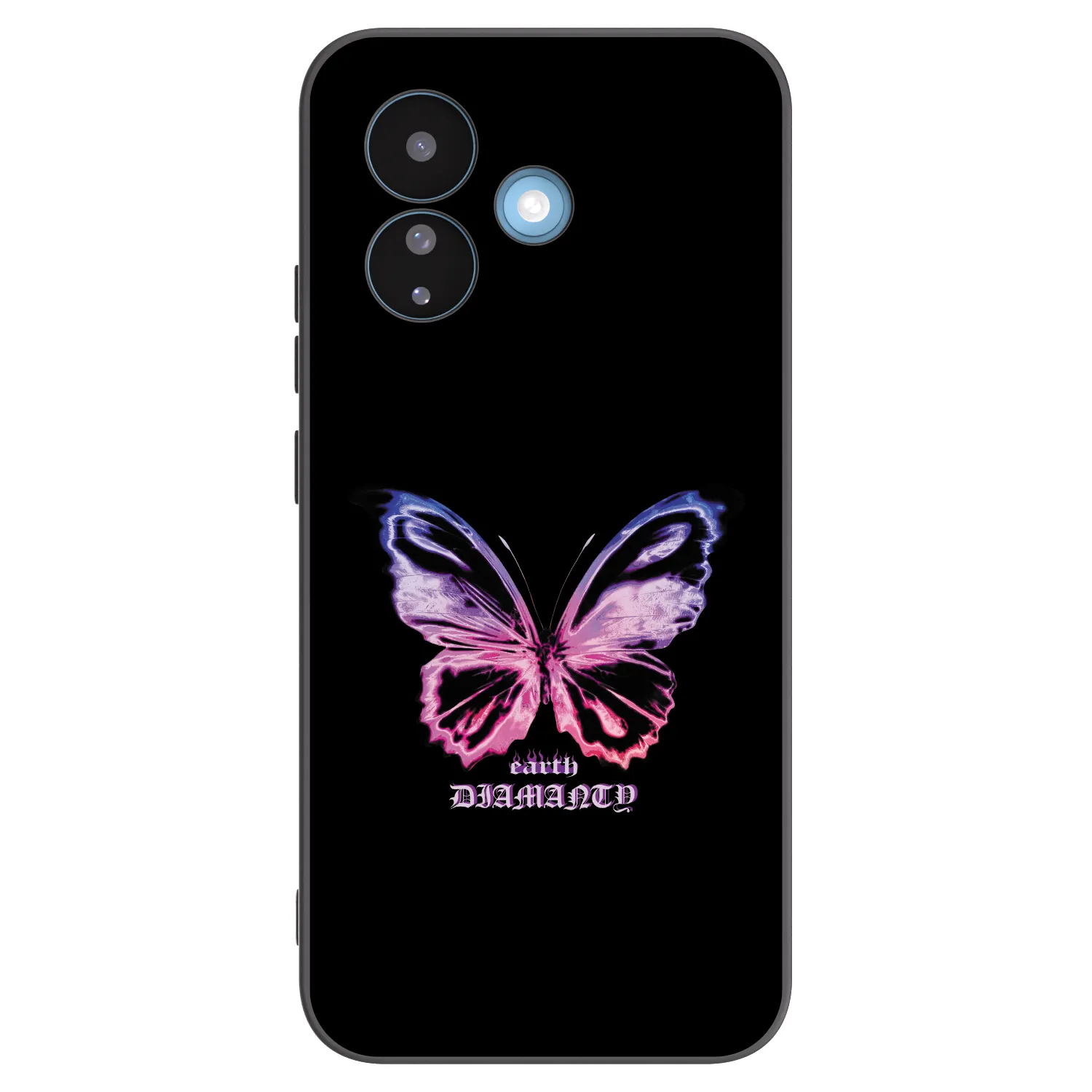 Picasee silikonowe czarne etui na Xiaomi Redmi Note 17 Pro 5G - Diamanty Purple