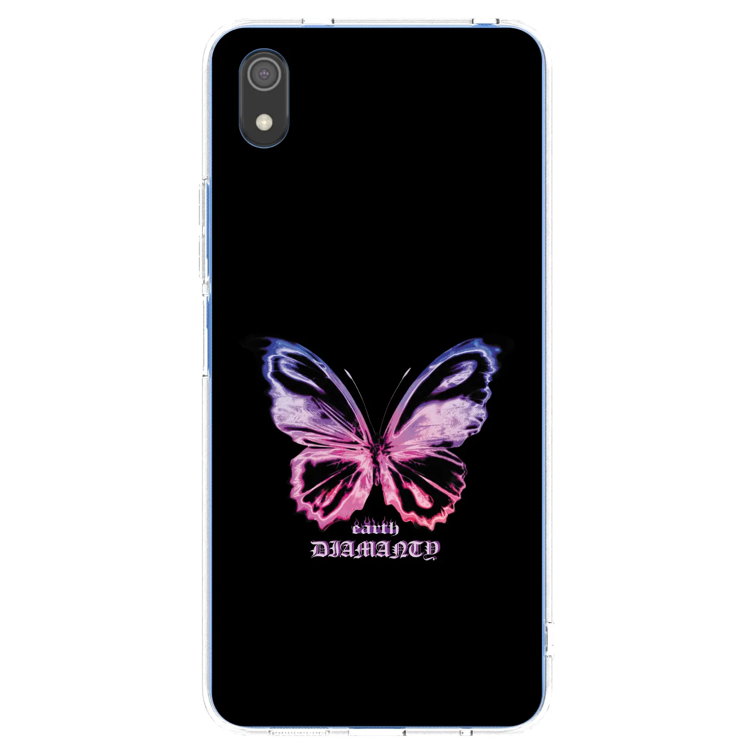 Picasee silikonowe przeźroczyste etui na Xiaomi Redmi 7A - Diamanty Purple