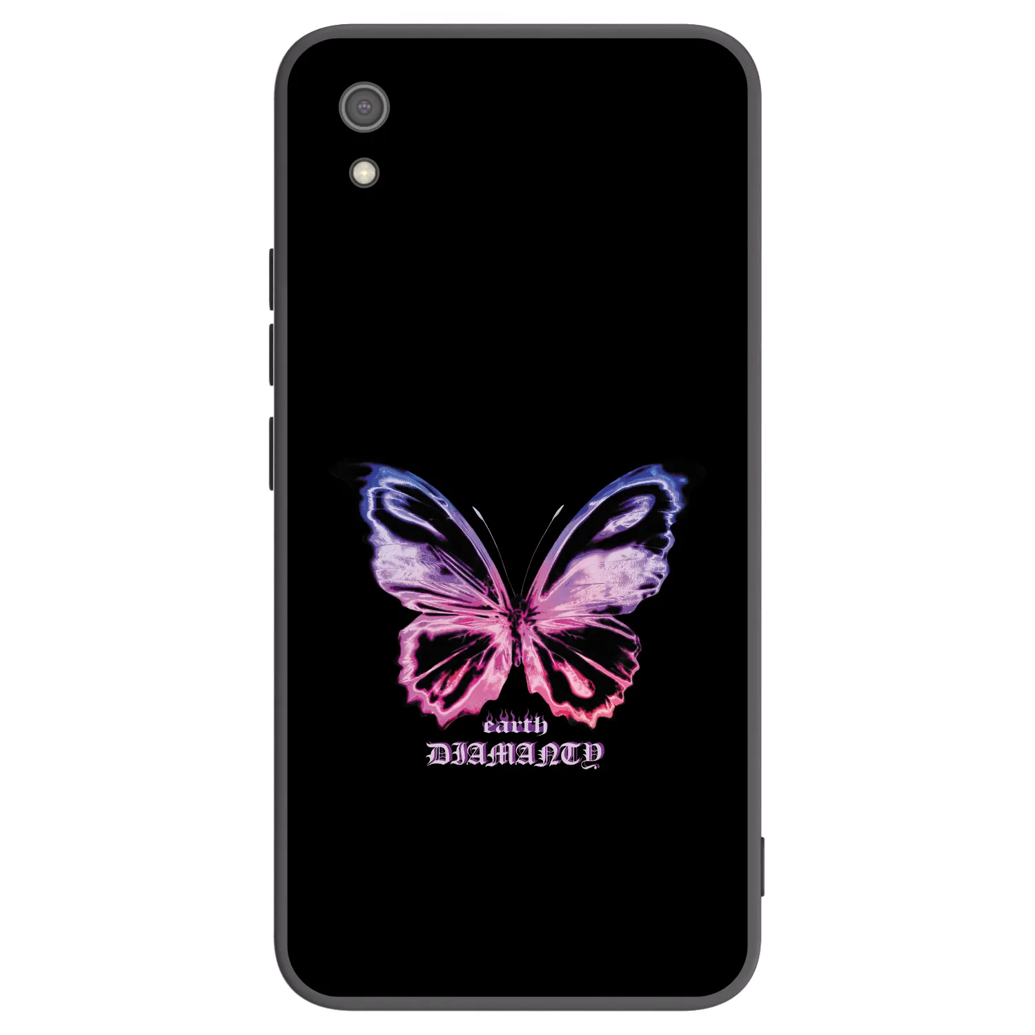 Picasee silikonowe czarne etui na Xiaomi Redmi 7A - Diamanty Purple