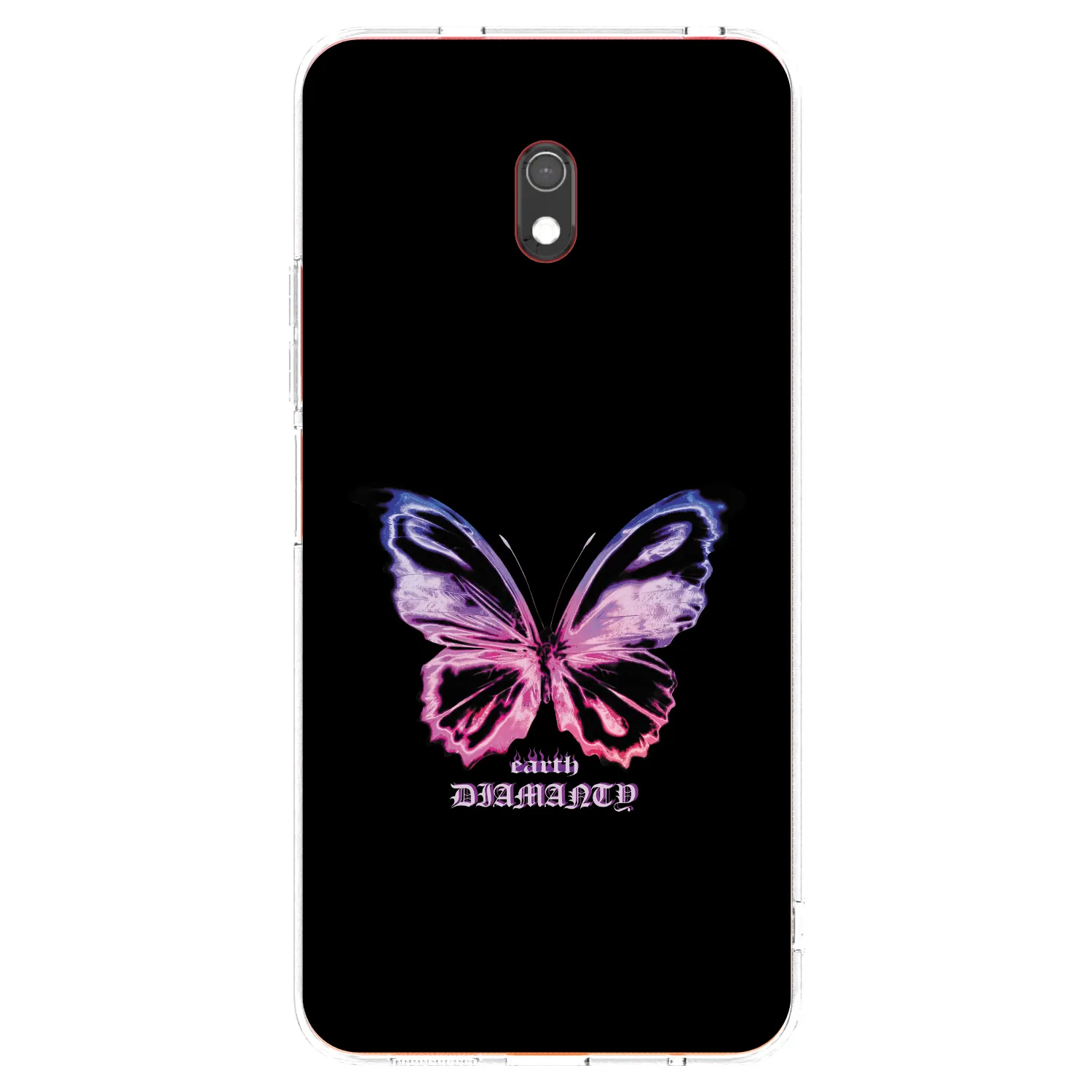 Picasee silikonowe przeźroczyste etui na Xiaomi Redmi 8A - Diamanty Purple