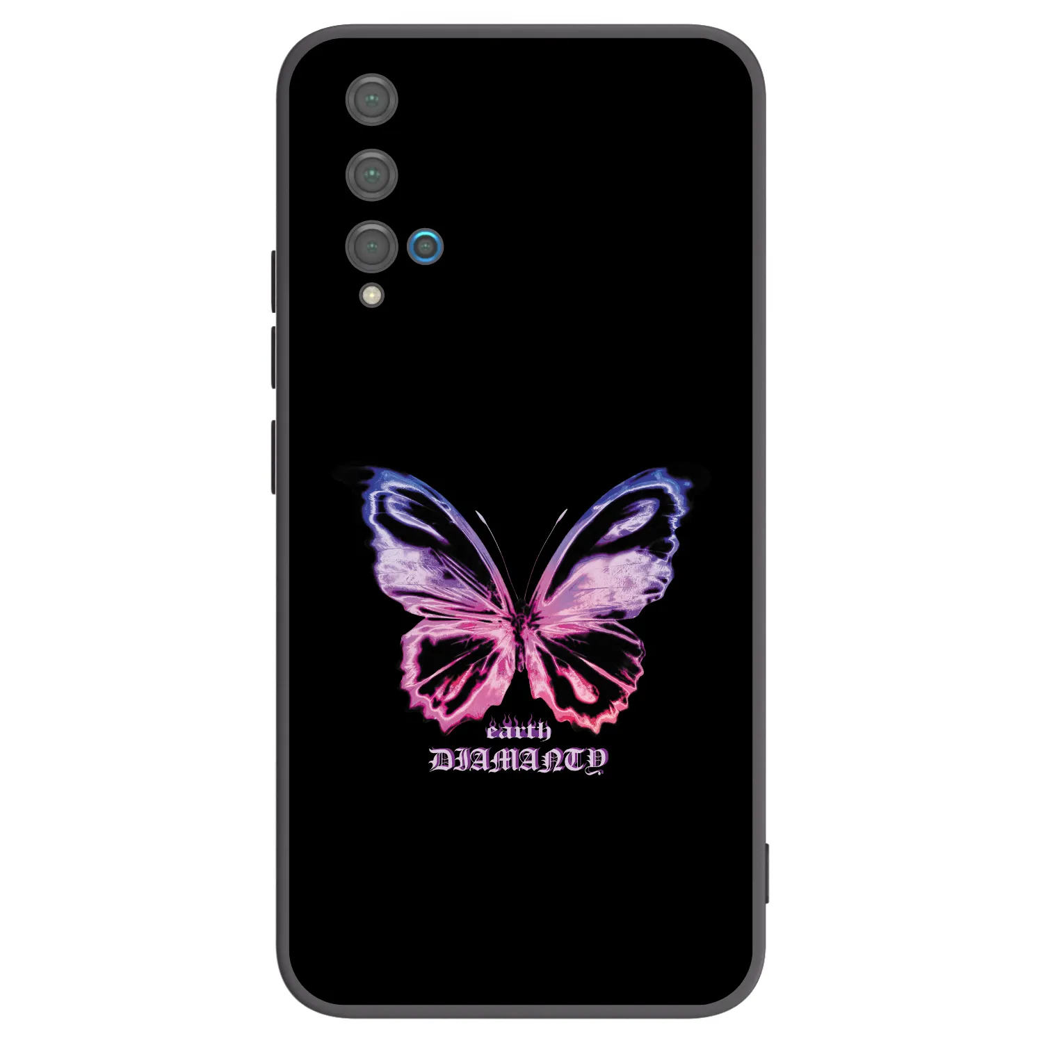 Picasee silikonowe czarne etui na Huawei Nova 5T - Diamanty Purple
