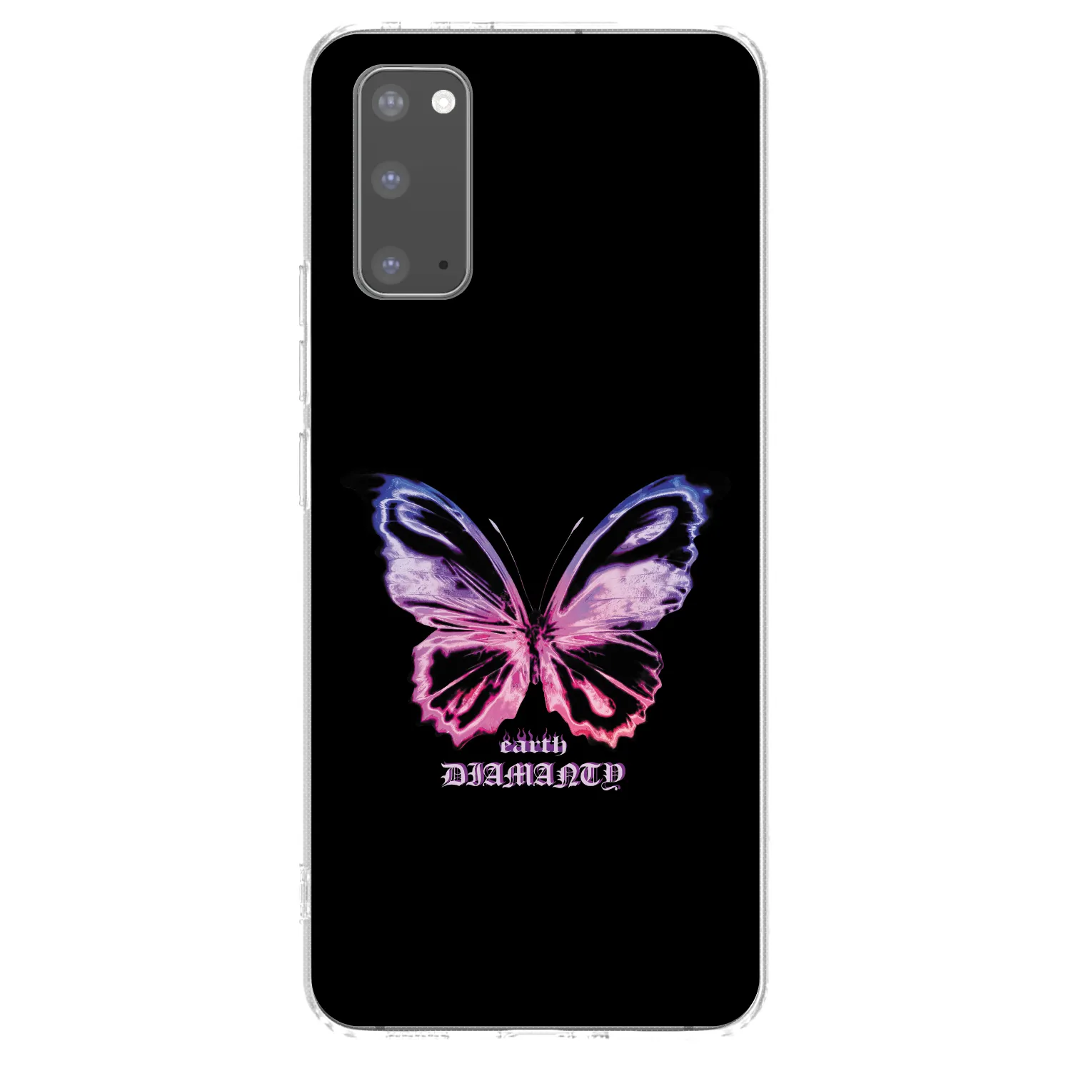 Picasee silikonowe przeźroczyste etui na Samsung Galaxy S20 G980F - Diamanty Purple
