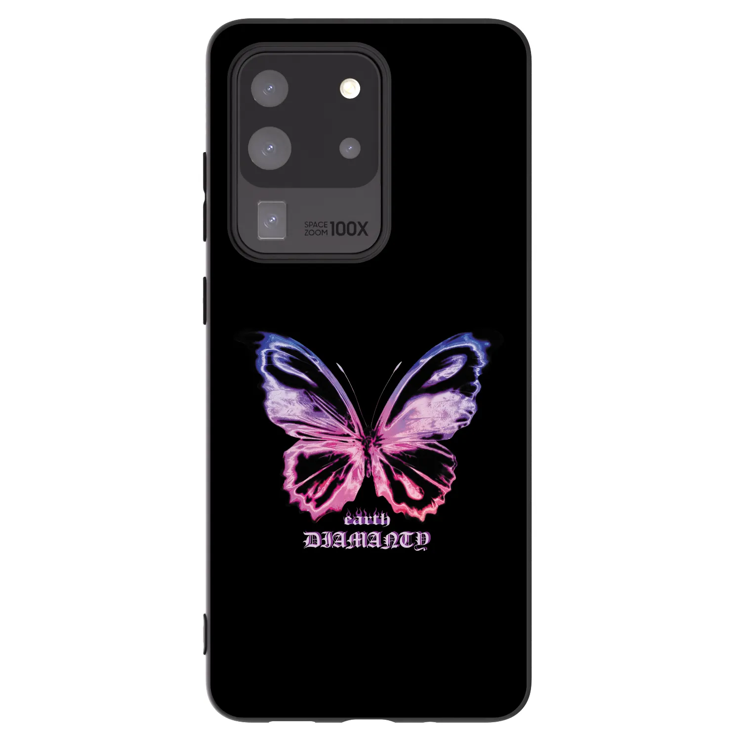 Picasee silikonowe czarne etui na Samsung Galaxy S20 Ultra 5G G988F - Diamanty Purple