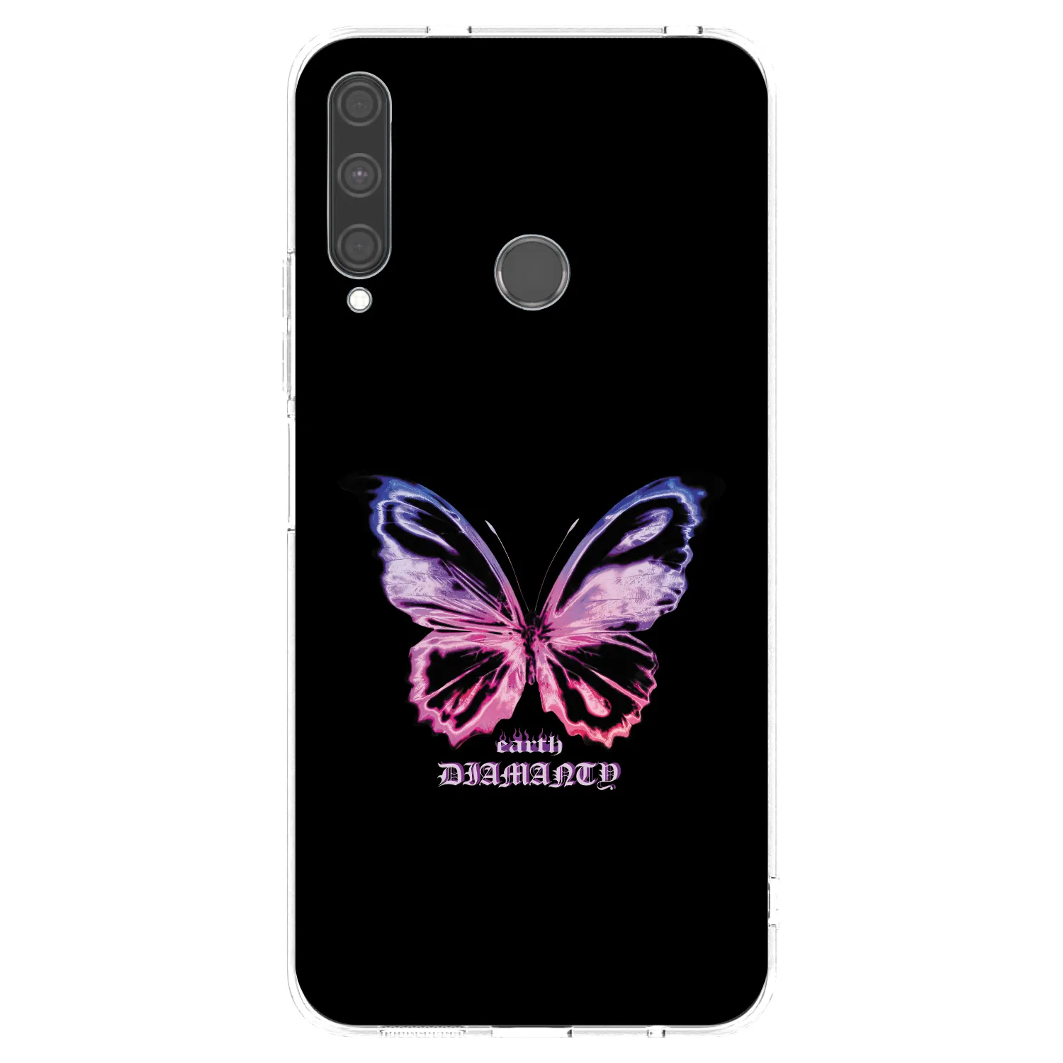 Picasee silikonowe przeźroczyste etui na Huawei P40 Lite E - Diamanty Purple