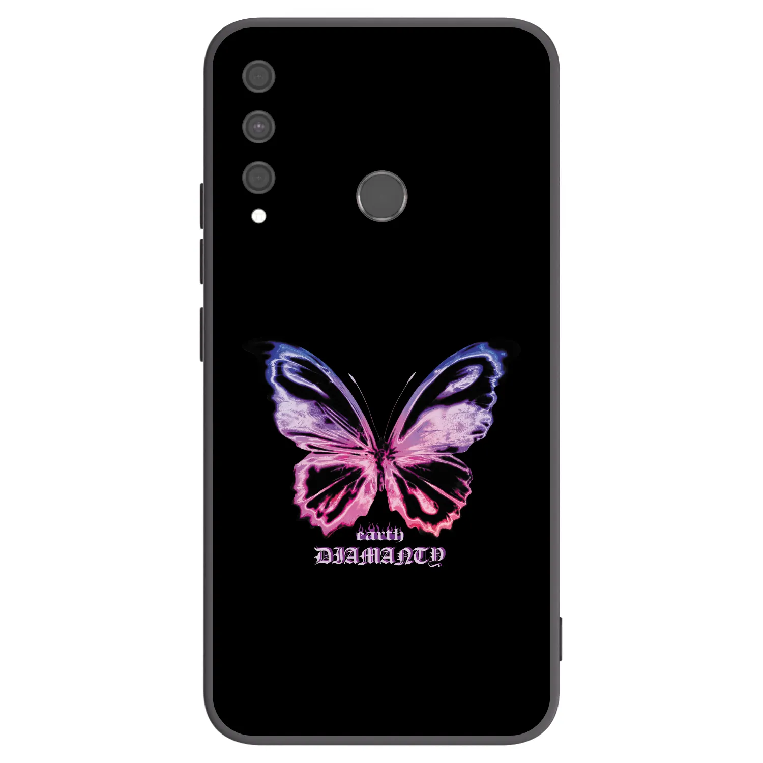 Picasee silikonowe czarne etui na Huawei P40 Lite E - Diamanty Purple