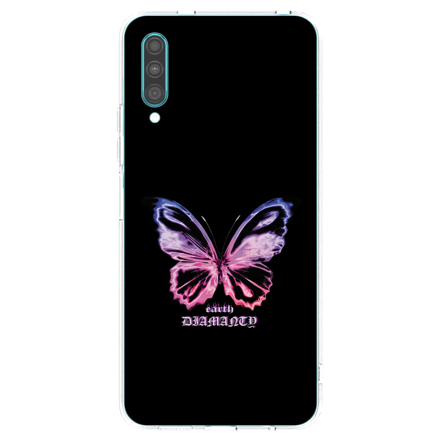 Picasee silikonowe przeźroczyste etui na Samsung Galaxy A30s A307F - Diamanty Purple