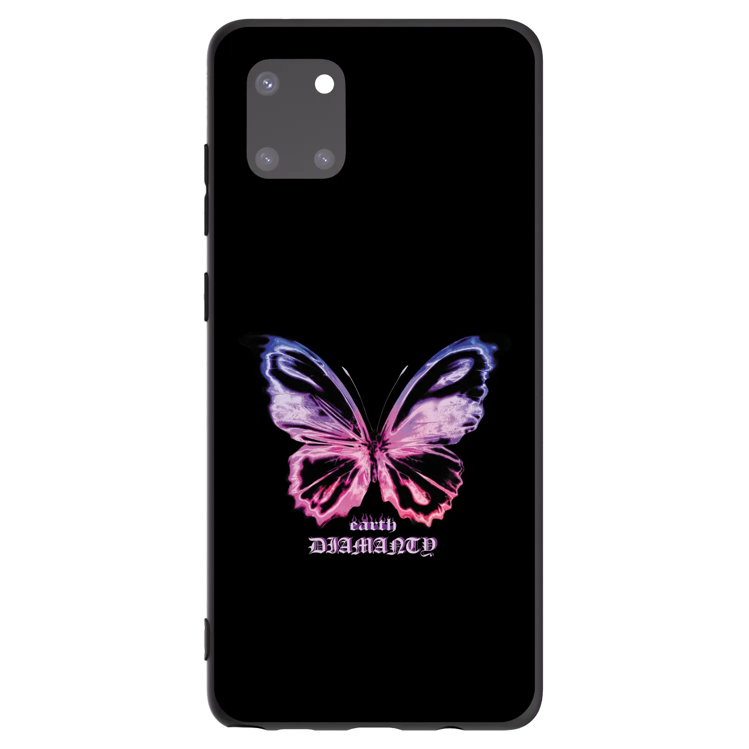 Picasee silikonowe czarne etui na Samsung Galaxy Note 10 Lite N770F - Diamanty Purple