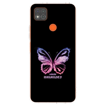 Picasee silikonowe przeźroczyste etui na Xiaomi Redmi 9C - Diamanty Purple