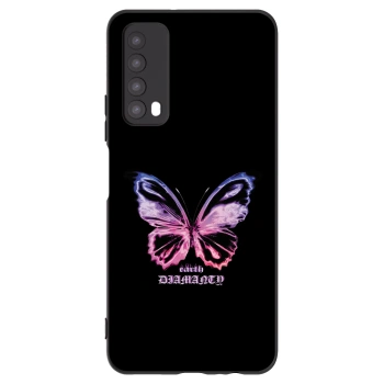 Picasee silikonowe czarne etui na Huawei P Smart 2021 - Diamanty Purple