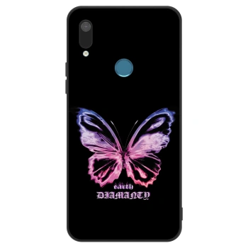 Etui na Huawei Y7 2019 - Diamanty Purple