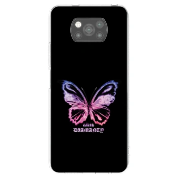 Picasee silikonowe czarne etui na Xiaomi Poco X3 Pro - Diamanty Purple