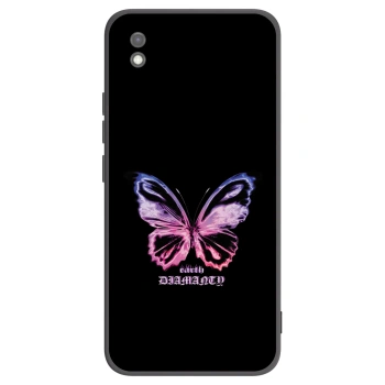 Picasee silikonowe czarne etui na Xiaomi Redmi 9AT - Diamanty Purple