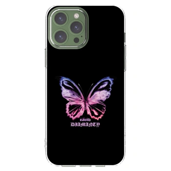 Picasee silikonowe przeźroczyste etui na Apple iPhone 13 Pro Max - Diamanty Purple