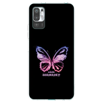 Picasee silikonowe przeźroczyste etui na Xiaomi Redmi Note 10 5G - Diamanty Purple