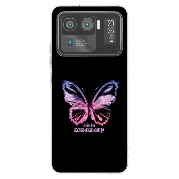 Picasee silikonowe przeźroczyste etui na Xiaomi Mi 11 Ultra - Diamanty Purple