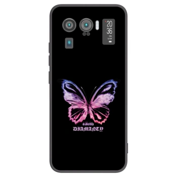 Picasee silikonowe czarne etui na Xiaomi Mi 11 Ultra - Diamanty Purple