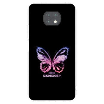 Picasee silikonowe przeźroczyste etui na Xiaomi Redmi Note 9T - Diamanty Purple