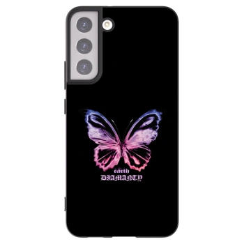 Picasee silikonowe czarne etui na Samsung Galaxy S22+ 5G - Diamanty Purple