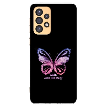 Picasee silikonowe przeźroczyste etui na Samsung Galaxy A33 5G A336 - Diamanty Purple