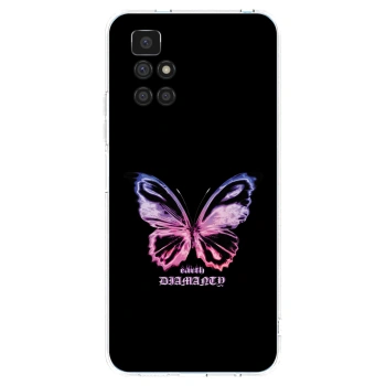 Picasee silikonowe przeźroczyste etui na Xiaomi Redmi 10 (2022) - Diamanty Purple