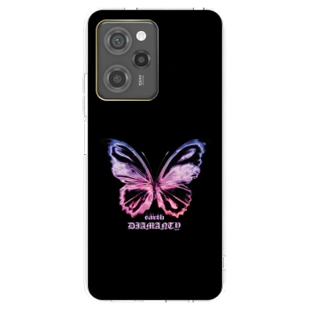 Picasee silikonowe czarne etui na Xiaomi Poco X5 Pro - Diamanty Purple