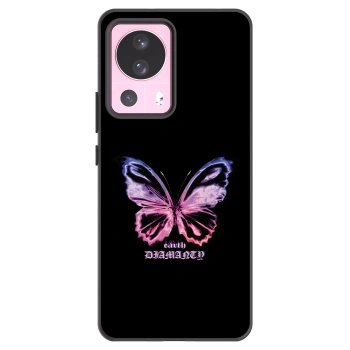 Picasee silikonowe czarne etui na Xiaomi 13 Lite - Diamanty Purple