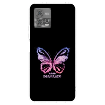 Picasee silikonowe przeźroczyste etui na Motorola Moto G72 - Diamanty Purple