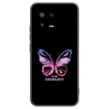 Picasee silikonowe czarne etui na Xiaomi 13 Pro - Diamanty Purple
