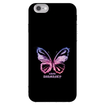 Picasee silikonowe przeźroczyste etui na Apple iPhone 6/6S - Diamanty Purple