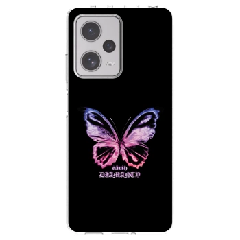 Picasee silikonowe przeźroczyste etui na Xiaomi Redmi Note 12 Pro+ 5G - Diamanty Purple