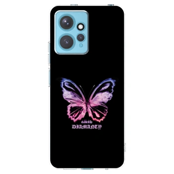 Picasee silikonowe przeźroczyste etui na Xiaomi Redmi Note 12 4G - Diamanty Purple