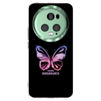 Picasee silikonowe przeźroczyste etui na Honor Magic5 Pro - Diamanty Purple