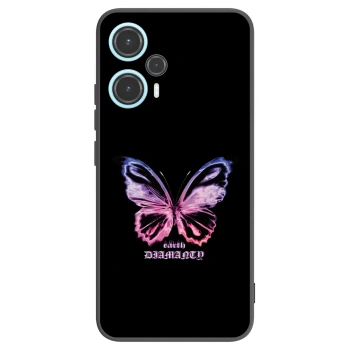 Picasee silikonowe czarne etui na Xiaomi Poco F5 - Diamanty Purple