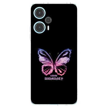 Picasee silikonowe przeźroczyste etui na Xiaomi Poco F5 - Diamanty Purple