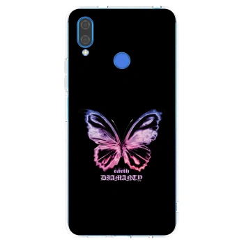 Picasee silikonowe przeźroczyste etui na Huawei Nova 3i - Diamanty Purple