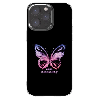 Picasee silikonowe przeźroczyste etui na Apple iPhone 15 Pro Max - Diamanty Purple