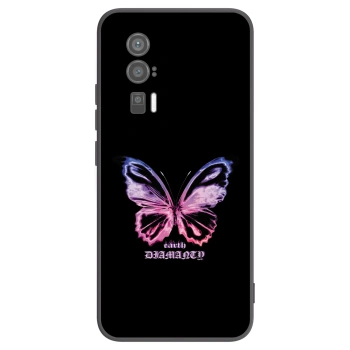 Picasee silikonowe czarne etui na Xiaomi Poco F5 Pro 5G - Diamanty Purple