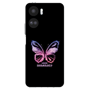 Picasee silikonowe przeźroczyste etui na Honor 90 Lite 5G - Diamanty Purple