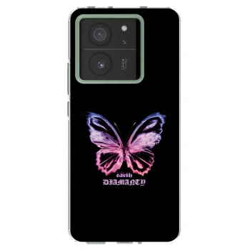 Picasee silikonowe przeźroczyste etui na Xiaomi 13T - Diamanty Purple