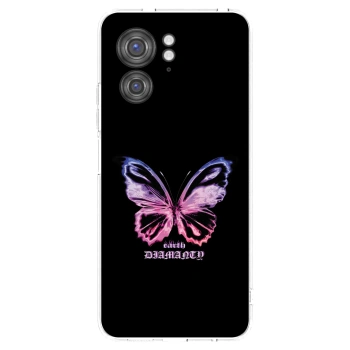 Picasee silikonowe przeźroczyste etui na Motorola Edge 40 - Diamanty Purple