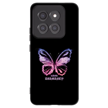 Picasee silikonowe czarne etui na Xiaomi 14 Pro - Diamanty Purple
