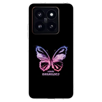 Picasee silikonowe przeźroczyste etui na Xiaomi 14 Pro - Diamanty Purple