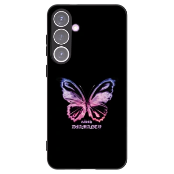 Picasee silikonowe czarne etui na Samsung Galaxy S24+ S926B 5G - Diamanty Purple