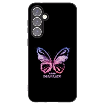 Picasee silikonowe czarne etui na Samsung Galaxy S23 FE S711B - Diamanty Purple