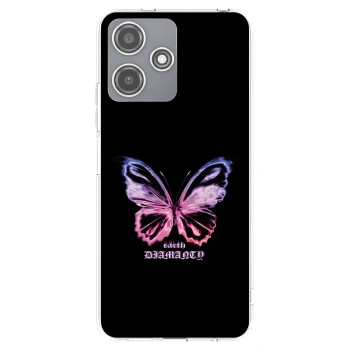 Picasee silikonowe przeźroczyste etui na Xiaomi Redmi 12 5G - Diamanty Purple