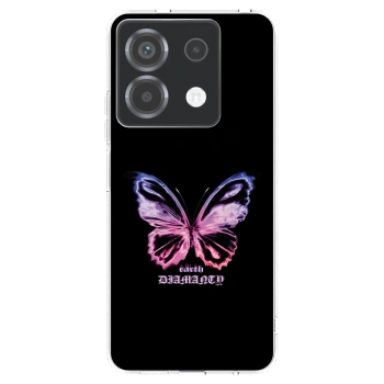 Picasee silikonowe przeźroczyste etui na Xiaomi Poco X6 - Diamanty Purple