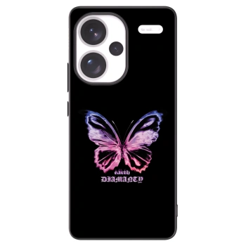 Picasee silikonowe czarne etui na Xiaomi Redmi Note 13 Pro+ 5G - Diamanty Purple