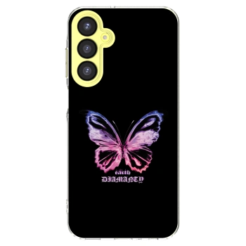 Picasee silikonowe przeźroczyste etui na Samsung Galaxy A25 A256B 5G - Diamanty Purple